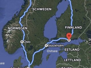 NRW-Lofoten-Helsinki-Kopenhagen- + zurück